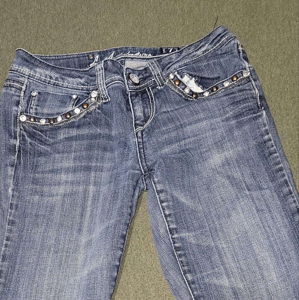 LA idol jeans size 7 dark denim